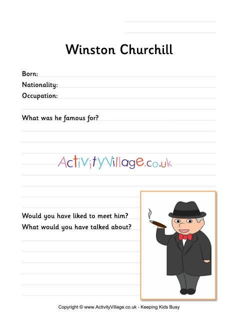 Winston Churchill worksheet