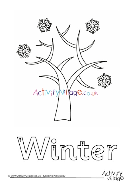 Winter finger tracing 2