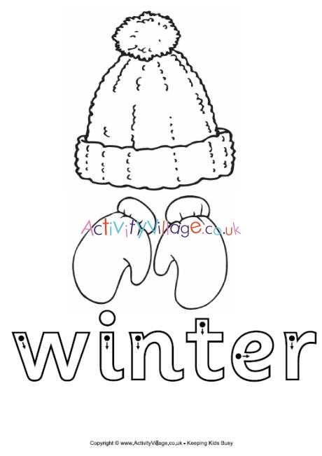 Winter finger tracing