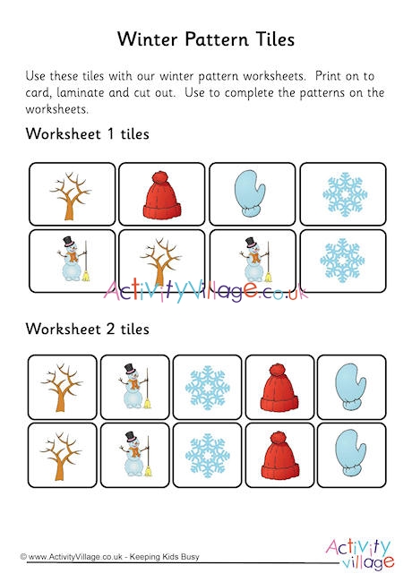 Winter Pattern Tiles