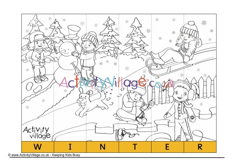 Winter Spelling Jigsaw