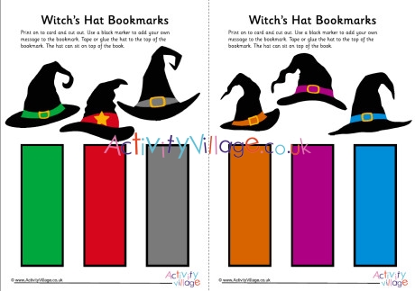 Witch's Hat Bookmarks