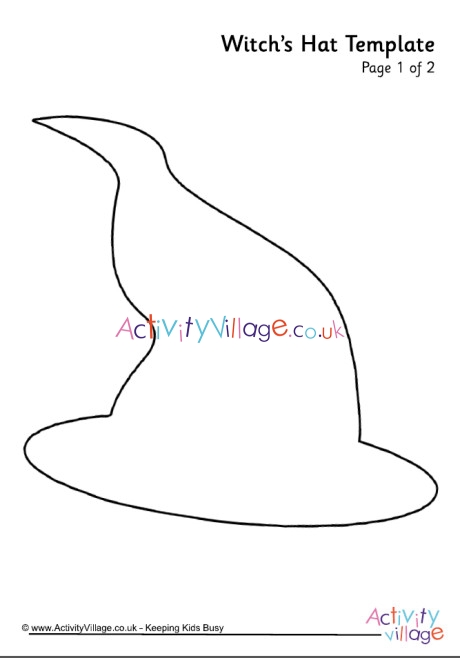 Witch's hat template