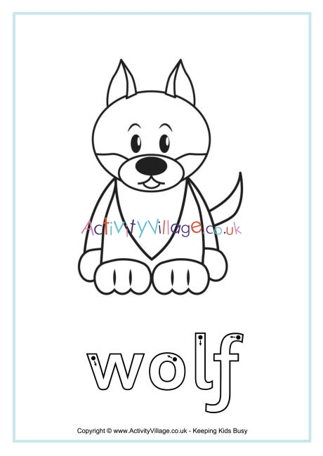Wolf finger tracing