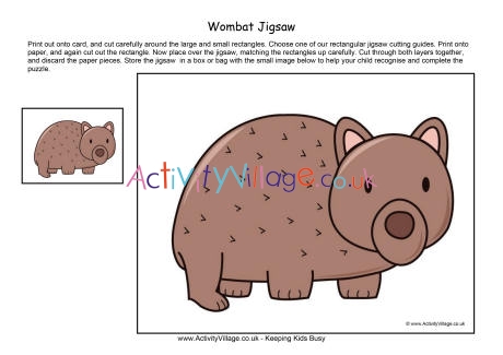 Wombat jigsaw