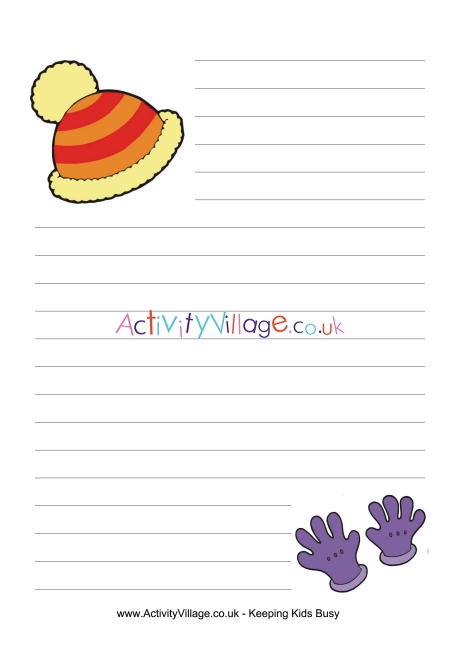 Woolly hat writing paper 