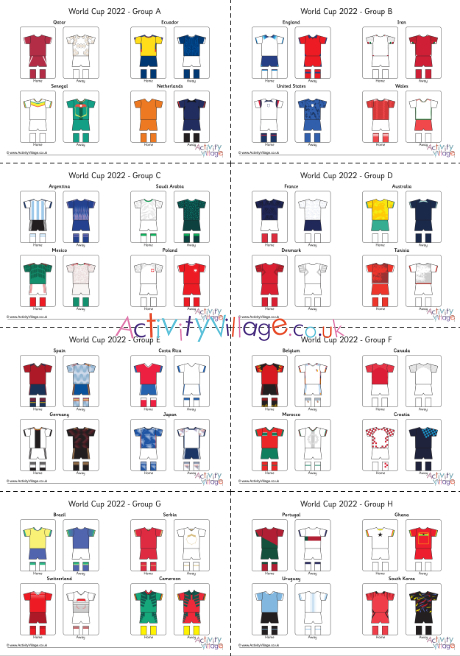 World Cup 2022 Kit Printables
