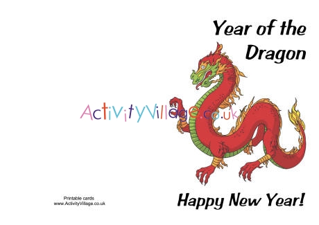 Year of the Dragon card 3