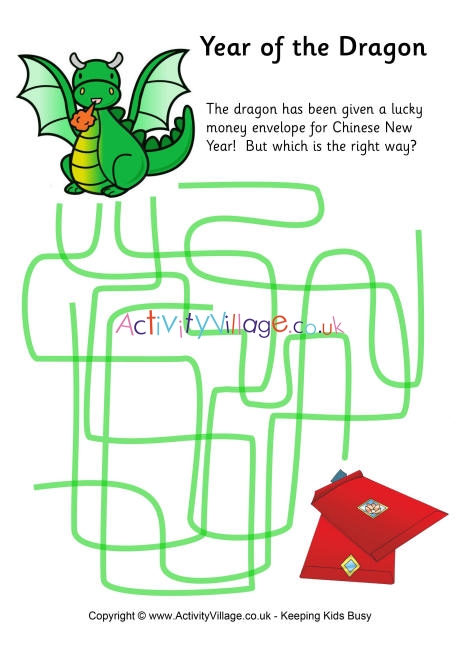 Year of the Dragon path puzzle