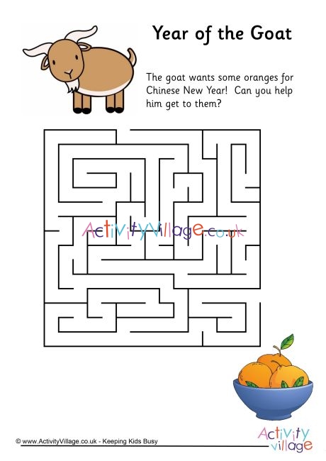 Year of the Goat maze 1