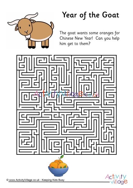 Year of the Goat maze 3