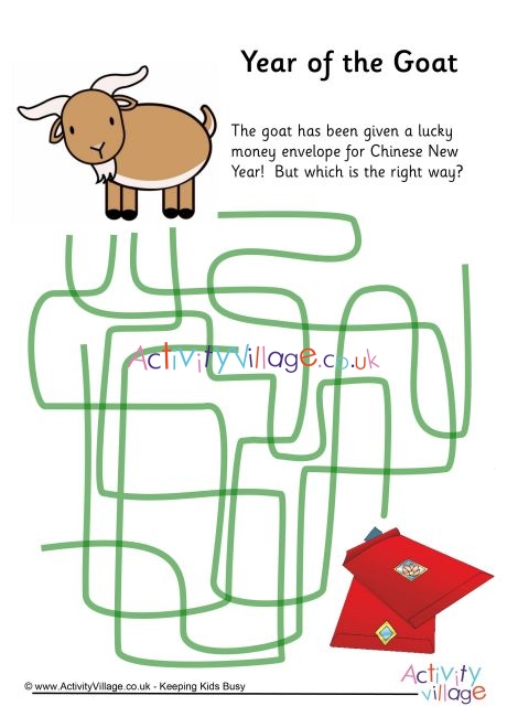 Year of the Goat path puzzle