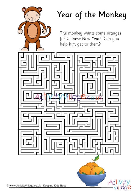 Year of the Monkey maze 3