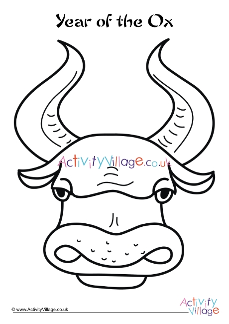 Download Year Of The Ox Colouring Page 3
