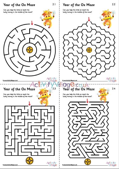 Year Of The Ox Mazes 2
