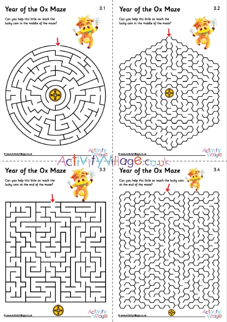 Year Of The Ox Mazes 3