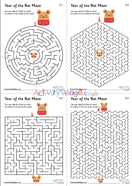 Year of the Rat mazes 3