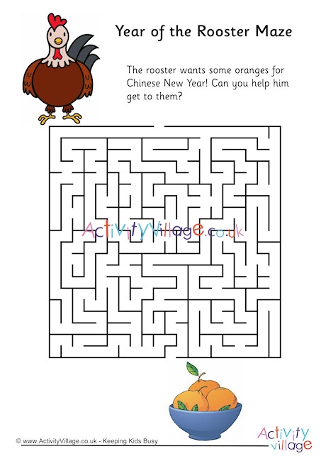 Year Of The Rooster Maze 2