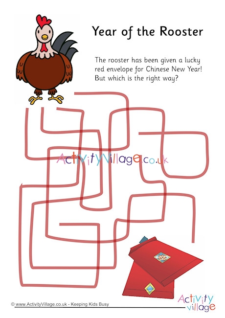 Year Of The Rooster Path Puzzle