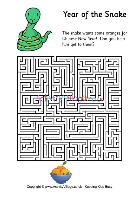 Year of the snake maze 3