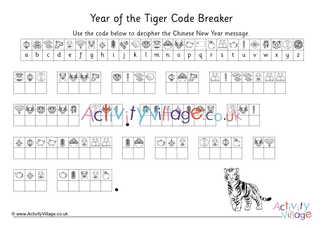 Year of the Tiger message code breaker