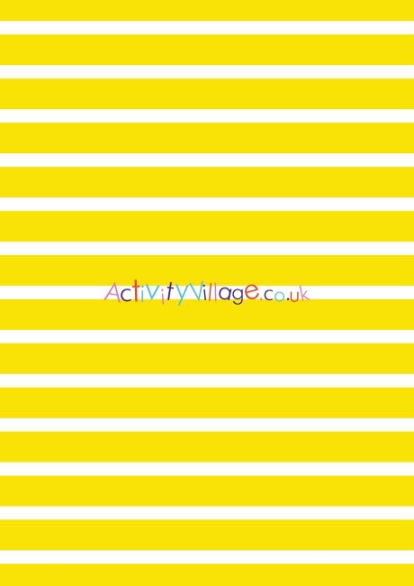 Yellow Stripe Scrapbook Paper