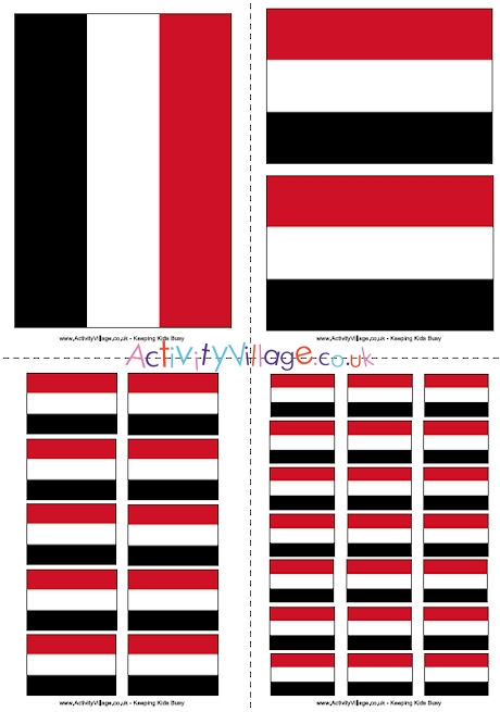 Yemen Flag Printable