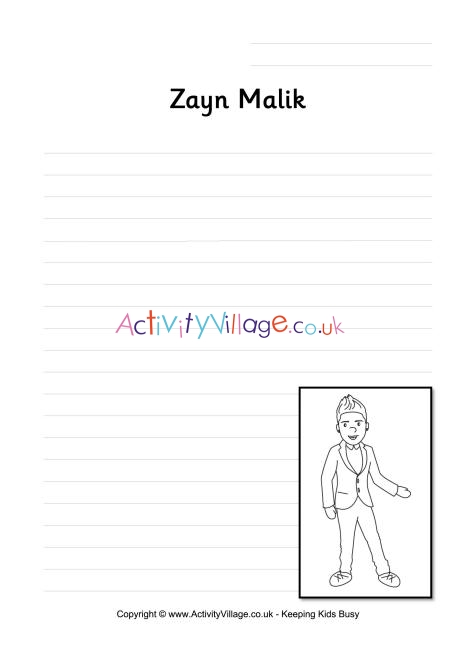Zayn Malik writing page