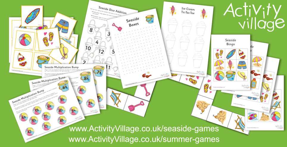 New Printable Summer Games