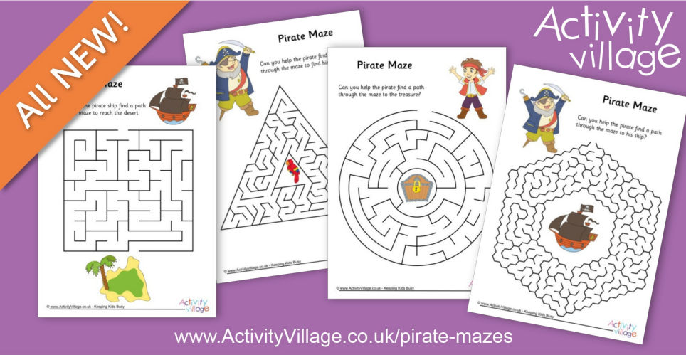 These New Pirate Mazes Will Challenge A Range Of Ages... These New Pirate Mazes Will Challenge A Range Of Ages...