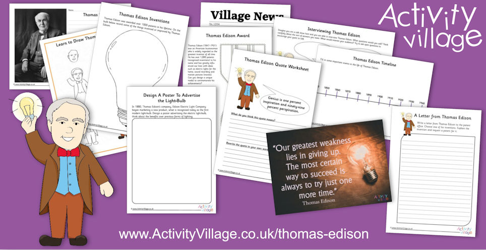 Our Latest Famous Person Study - Thomas Edison Our Latest Famous Person Study - Thomas Edison