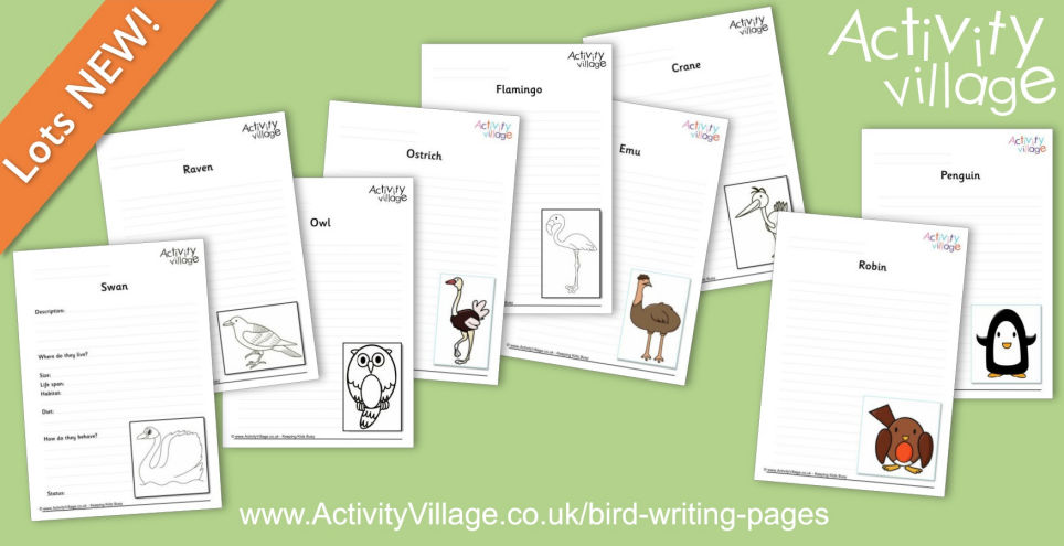 Topping Up Our Bird Writing Pages
