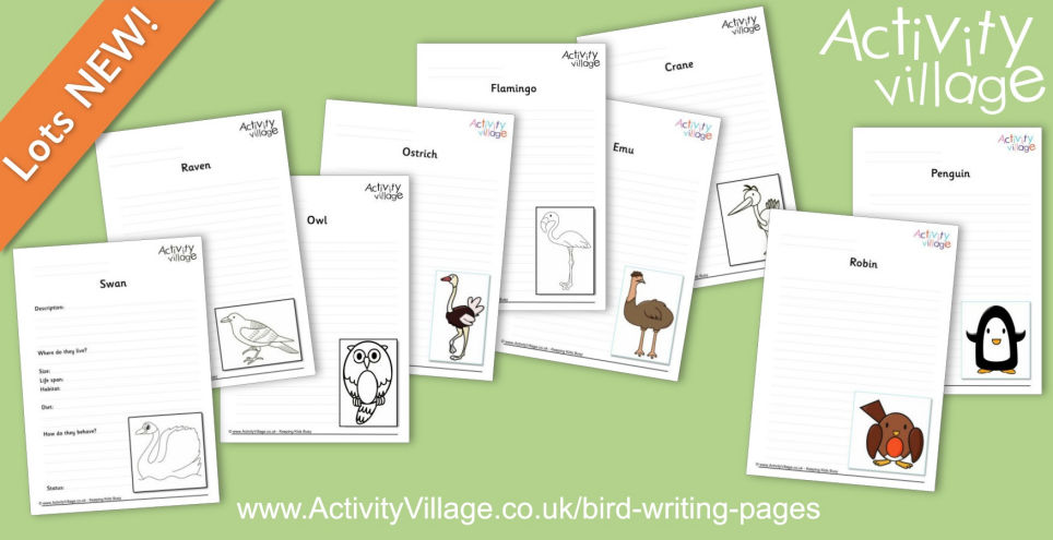 Topping Up Our Bird Writing Pages Topping Up Our Bird Writing Pages