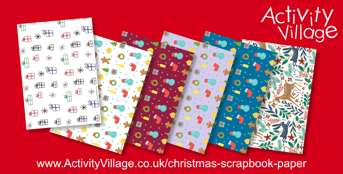 Topping Up Our Christmas Scrapbook Paper Pages
