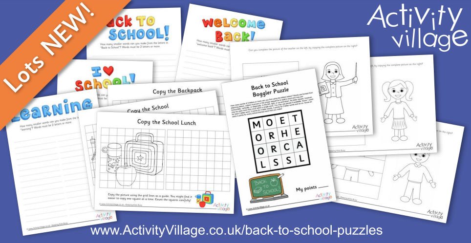 Topping Up Our Collection of Back to School Puzzles Topping Up Our Collection of Back to School Puzzles