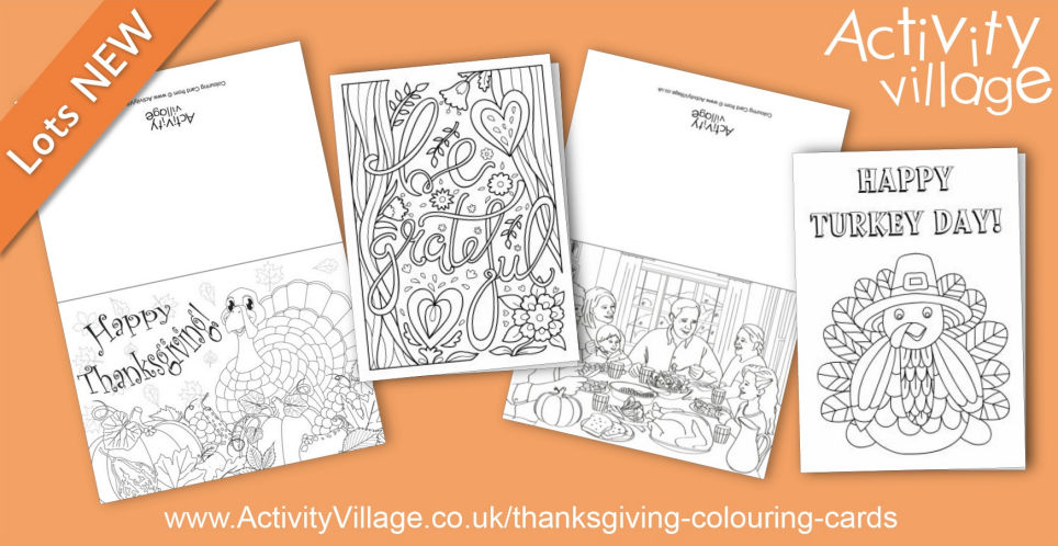 Topping Up Our Collection of Thanksgiving Colouring Cards