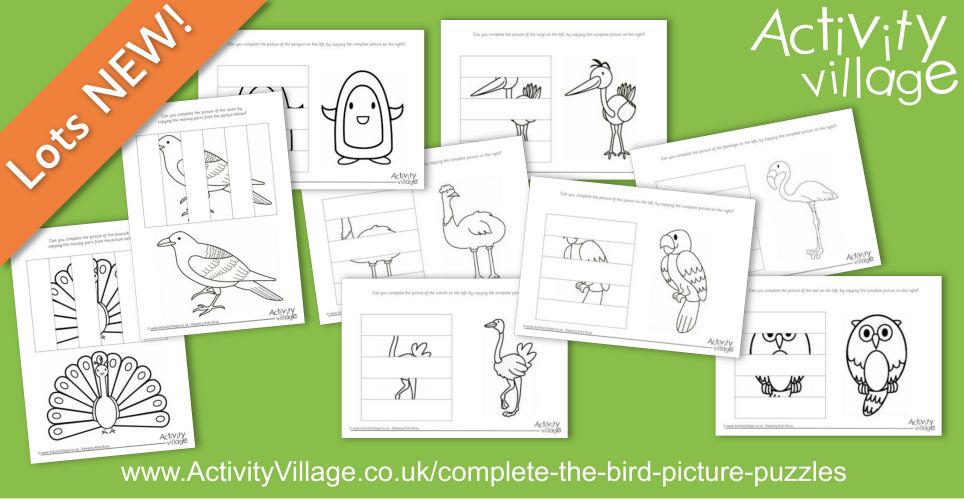 Topping Up Our Complete the Bird Picture Puzzles Topping Up Our Complete the Bird Picture Puzzles