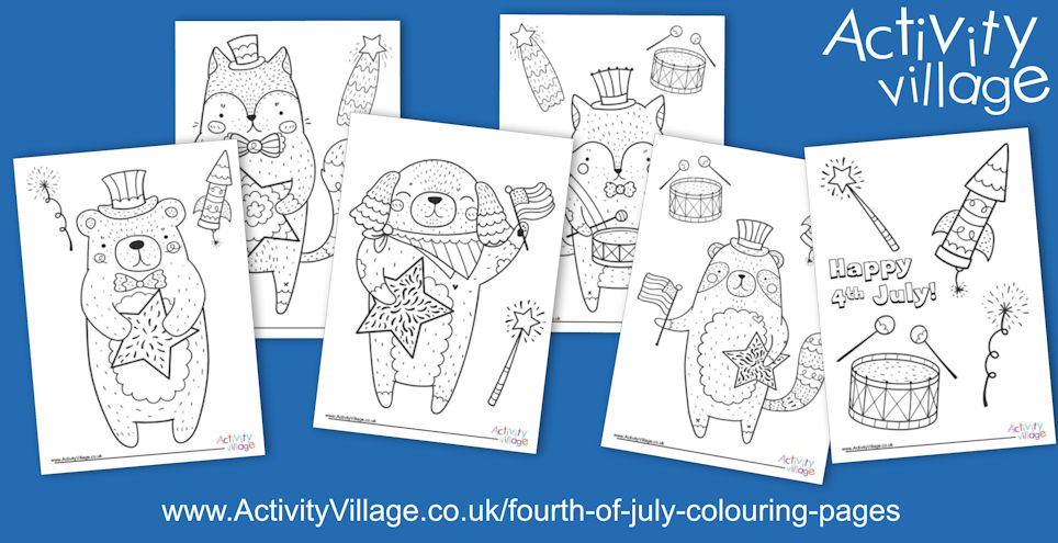 Topping Up Our 4th July Colouring Pages!