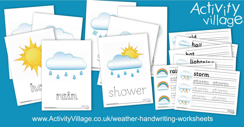 Topping Up our Handwriting Worksheets with a New Weather Collection Topping Up our Handwriting Worksheets with a New Weather Collection