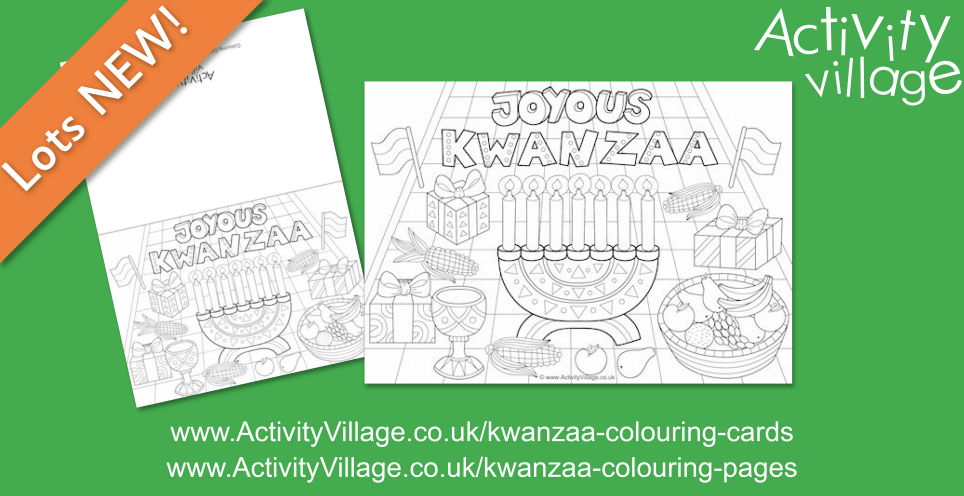 Topping Up Our Kwanzaa Colouring Pages and Colouring Cards ...