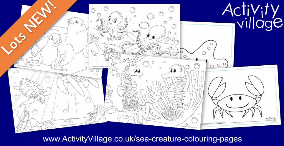 Topping Up Our Sea Creature Colouring Pages Topping Up Our Sea Creature Colouring Pages
