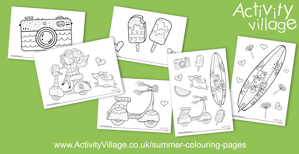 Topping Up Our Summer Colouring Pages Topping Up Our Summer Colouring Pages