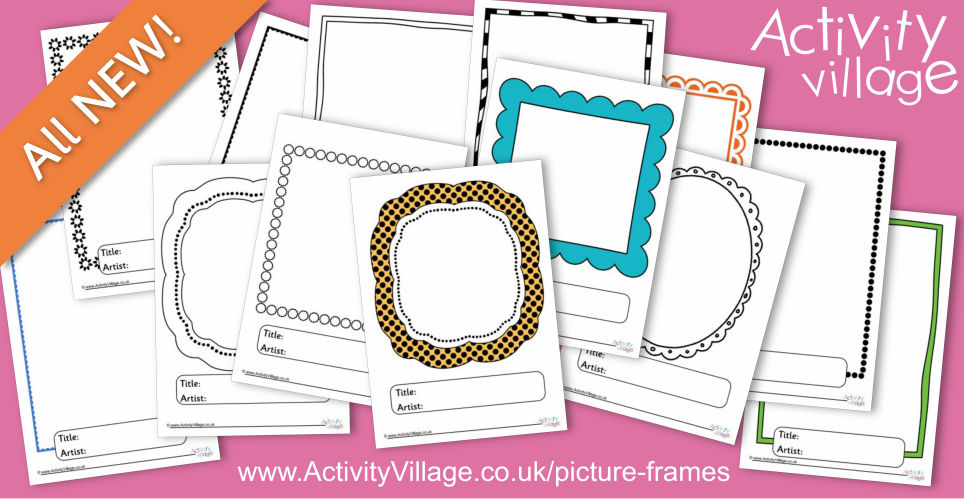 Turn a Drawing or Artwork into Something Special with these Picture Frame Printables