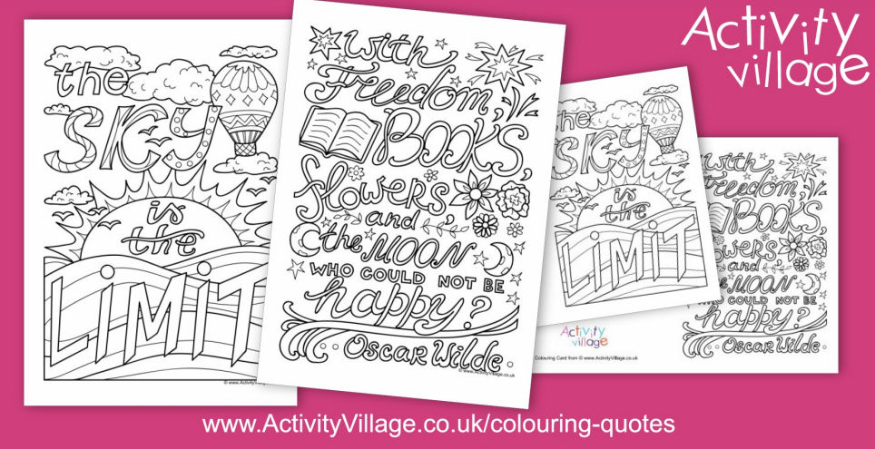 Two Mindful Colouring Quotes This Week