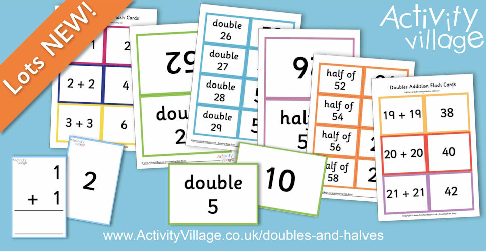 Useful Flash Cards to Help with Learning Doubles and Halves Useful Flash Cards to Help with Learning Doubles and Halves