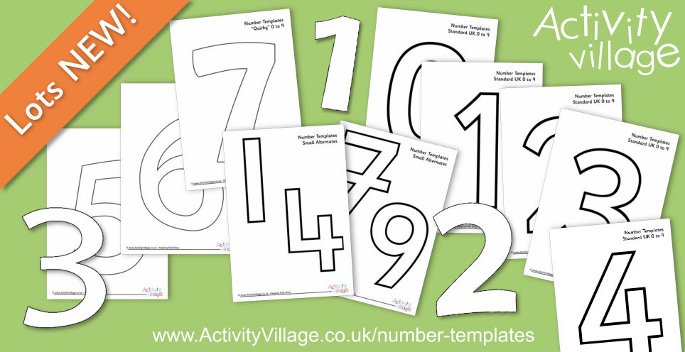 Useful Number Templates in Various Styles and Sizes Useful Number Templates in Various Styles and Sizes
