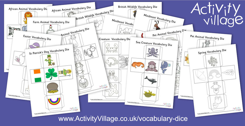 Brand New Collection of Vocabulary Dice Brand New Collection of Vocabulary Dice