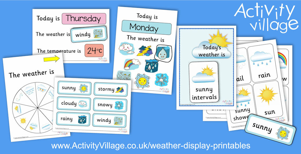 Weather Display Printables