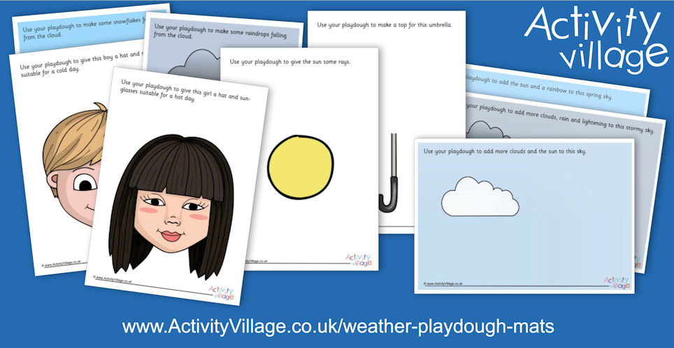 New Weather Playdough Mats