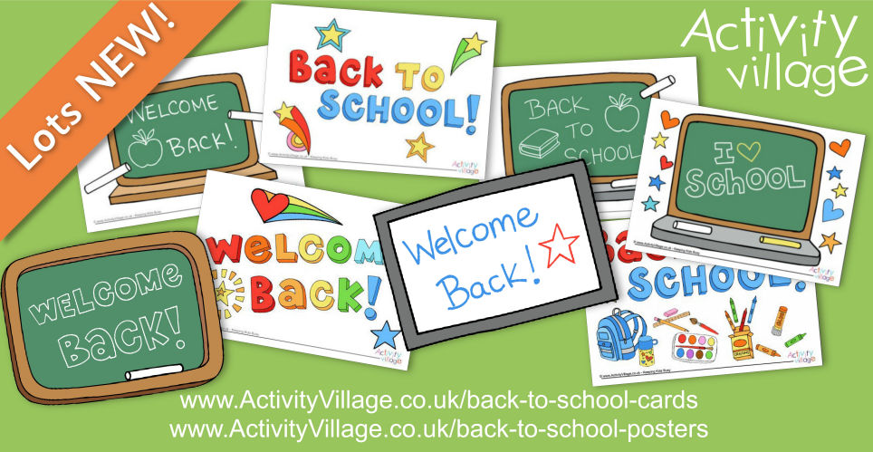 Welcome Kids Back to School with these New Posters and Cards